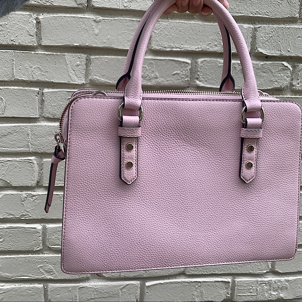 BABY PINK KATE SPDE HANDBAG (W/ DETACHABLE STRAPS) - Picture 3 of 5